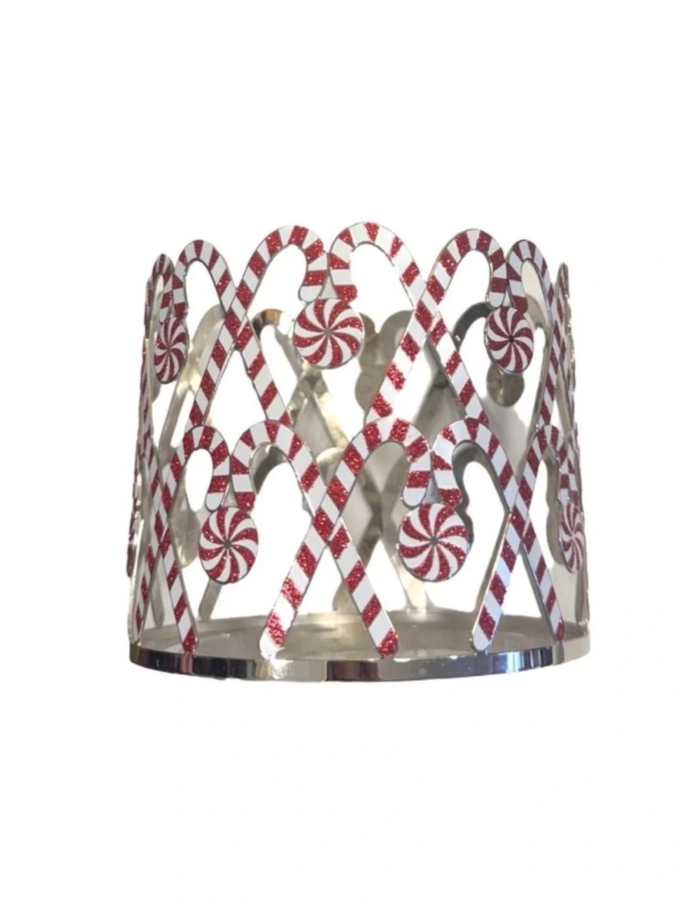 Candy Cane Peppermint Candle Holder